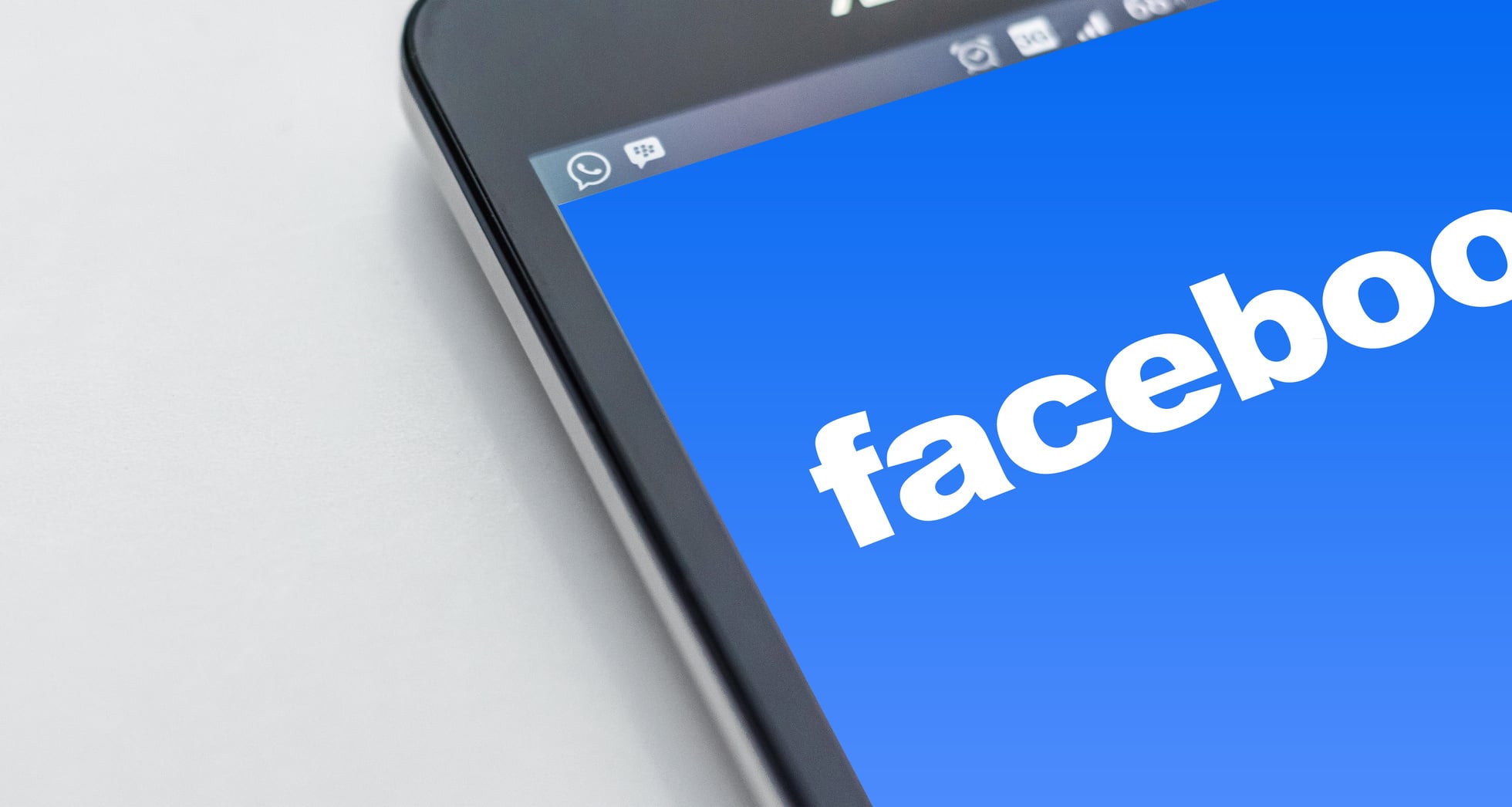 Smartphone Showing Facebook